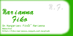 marianna fiko business card
